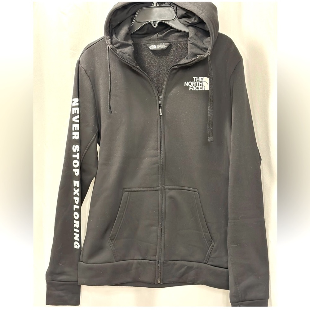 NORTH FACE • size M • black zip up hoodie • extra loved • $8